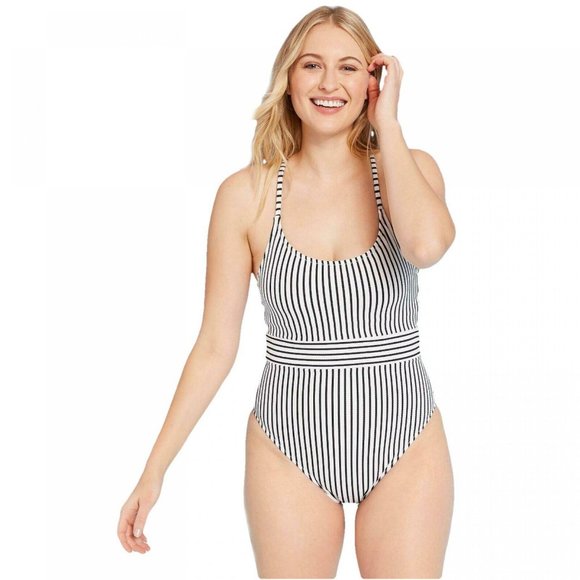 women's striped swimsuit